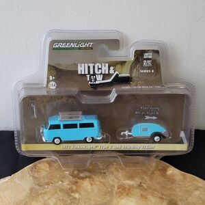 1972 Volkswagen Type 2 & Teardrop Trailer – Light Blue